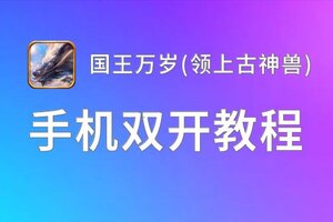 有没有国王万岁(领上古神兽)双开软件推荐 深度解答如何双开国王万岁(领上古神兽)