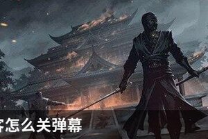 我的侠客怎么关弹幕