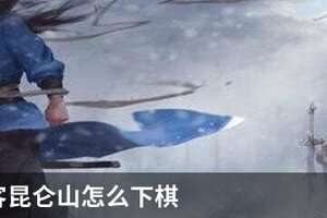 我的侠客昆仑山怎么下棋