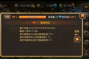 vip等级充值性价比分析