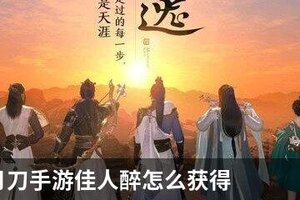 天涯明月刀手游佳人醉怎么获得