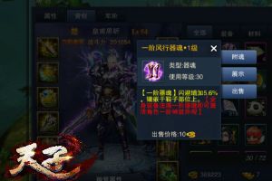 天子手游装备系统详解  金光璀璨