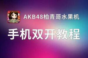 AKB48柏青哥水果机如何双开 2020最新双开神器来袭