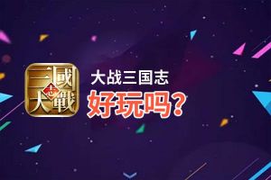 大战三国志好玩吗？大战三国志好不好玩评测