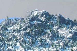 千里冰封万里雪飘《我的世界》史上最真实雪景 规模巨大震撼人心