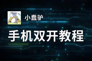 怎么双开小蠢驴？ 小蠢驴双开挂机图文全攻略