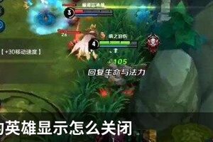 王者我的英雄显示怎么关闭