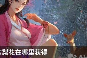 我的侠客梨花在哪里获得