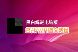 黑白解谜怎么双开、多开？黑白解谜双开助手工具下载安装教程