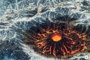 《我的世界》大神一比一还原奇幻地图 一座火山占地面积50000平米