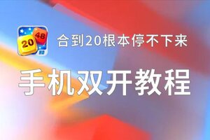 合到20根本停不下来如何双开 2021最新双开神器来袭