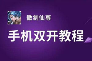  傲剑仙尊如何双开 2021最新双开神器来袭