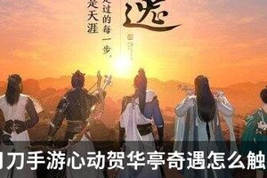 天涯明月刀手游心动贺华亭奇遇怎么触发