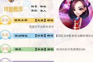 梦想星城名人杨桃技能介绍