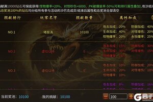 《无畏之刃》沙城捐献