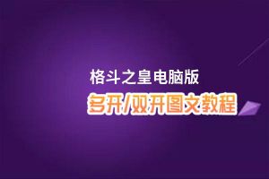 格斗之皇怎么双开、多开？格斗之皇双开助手工具下载安装教程