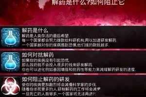 教你如何阻止解药研发