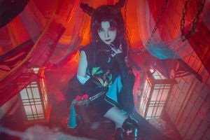 以后我的血都给你吸！阴阳师吸血姬神还原cosplay欣赏