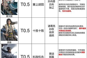 《三国：天下归心》辅助英雄排行榜