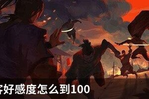 我的侠客好感度怎么到100