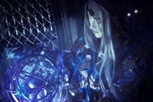 占星师手持星盘，以星辰断未来