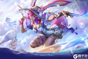 《英雄联盟手游》【手游首发夏日限定】魔法门跳出碧空灵跃 阿萝拉！