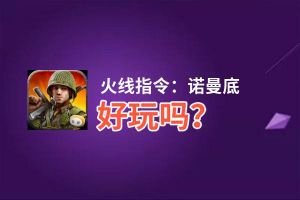 火线指令：诺曼底好玩吗？火线指令：诺曼底好不好玩评测