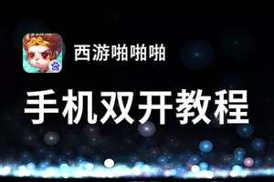 西游啪啪啪如何双开 2021最新双开神器来袭