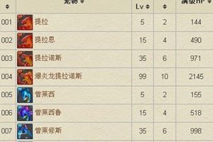 宠物攻略 进化升级详解