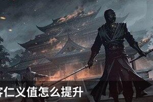 我的侠客仁义值怎么提升