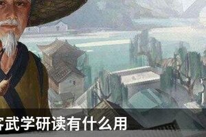 我的侠客武学研读有什么用