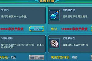 家族特权系统介绍
