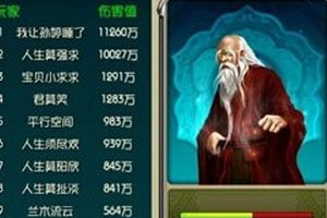 世界BOSS打法及人物站位
