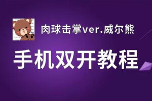 肉球击掌ver.威尔熊双开挂机软件推荐  怎么双开肉球击掌ver.威尔熊详细图文教程