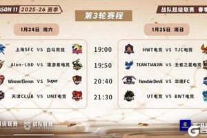 《实况足球》战队超级联赛26赛季春季赛第3轮周末上演！