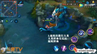 王者荣耀：庞统平A特技，大龙直接无视庞统存在