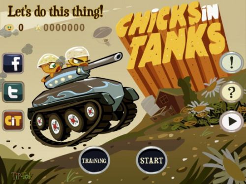 开坦克的小鸡游戏截图-0