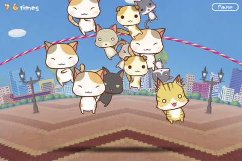 猫咪跳绳游戏截图-1