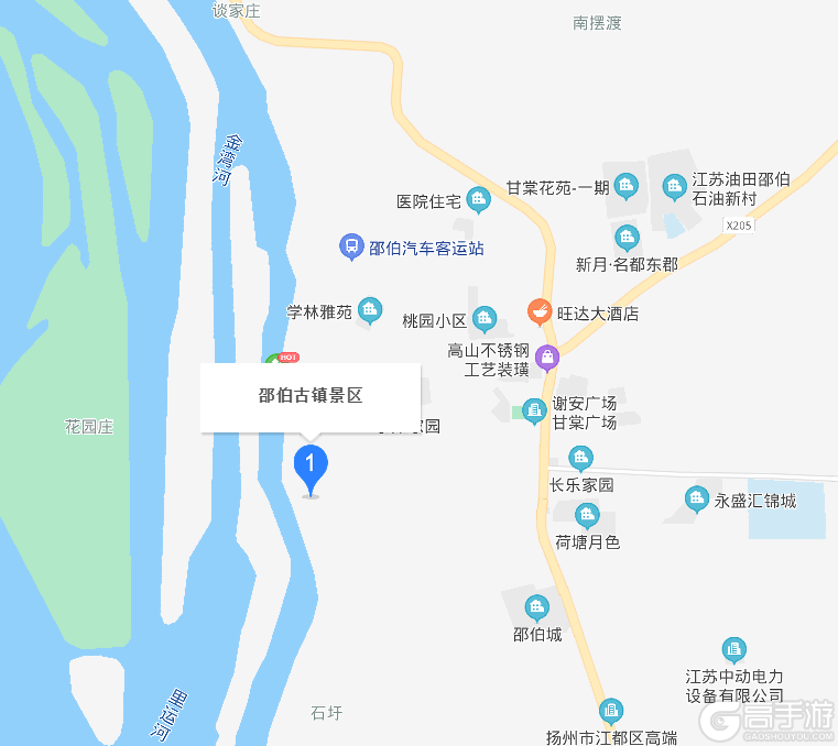 邵伯古镇地图图片