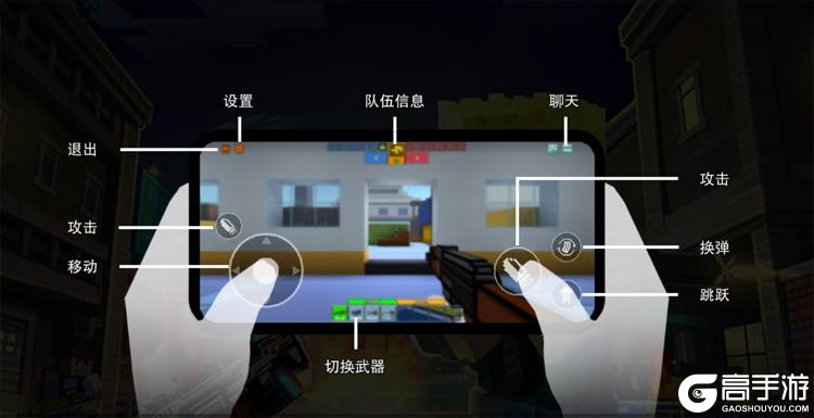 像素射击安卓版--游戏玩法--操作示意图