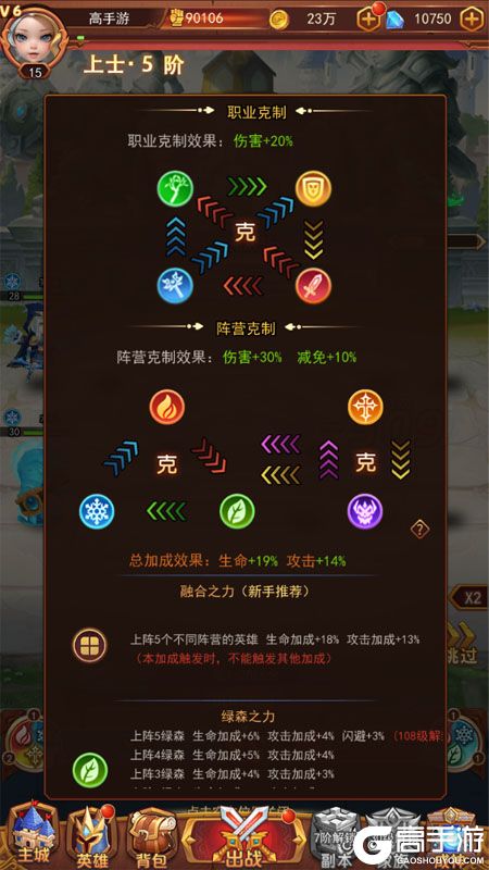 顽石英雄--游戏玩法--属性克制