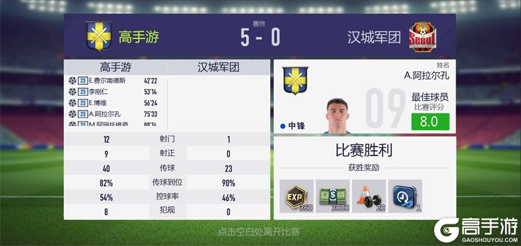 超迷足球--游戏评测--比赛结果