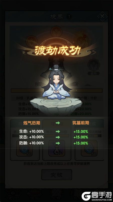 刀剑缭乱--游戏玩法--境界提升
